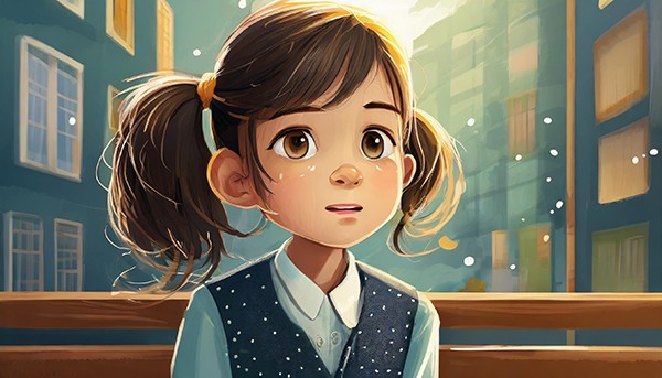 na bambina con Disturbo Pragmatico della Comunicazione cerca di farsi capire.